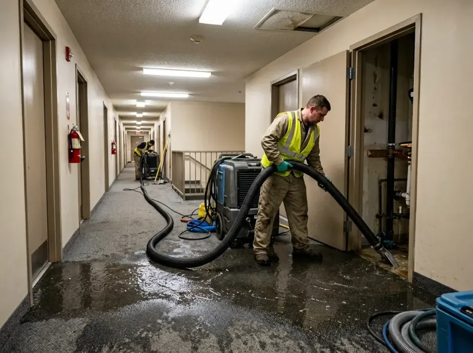 multi-unit-apartment-hallway-f-005 — frequently asked questions, Emergency Burst Pipe Water Extraction & Removal in Palmetto…